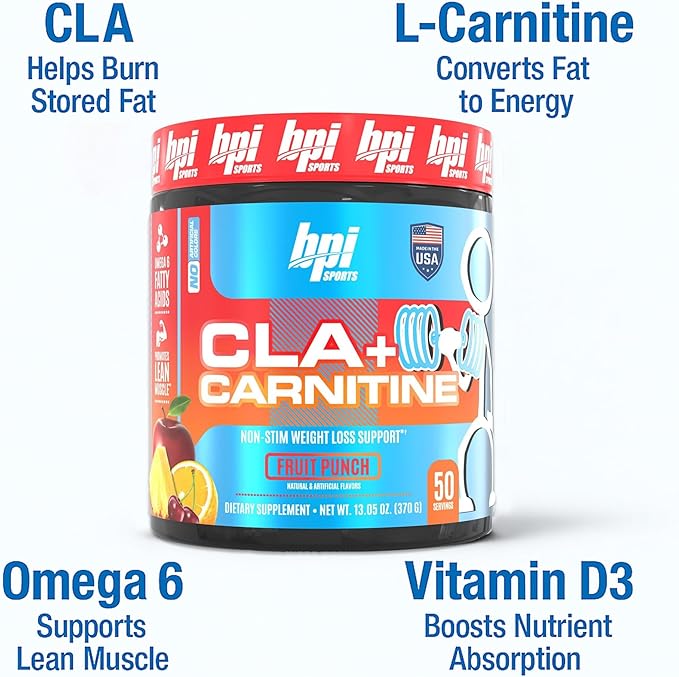 BPI Health CLA + Carnitine - CLA Plus Carnitine - Helps Boost Performance - Non-Stimulant Formula - May Help