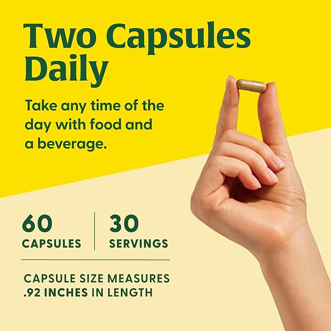 MegaFood Superfood Mushroom Focus Support - Doctor Formulated Lions Mane Supplement Capsules - Lions Mane Mushroom Supplement with Clinically Studied Bacopa - Vegan - 60 Capsules, 30 Servings