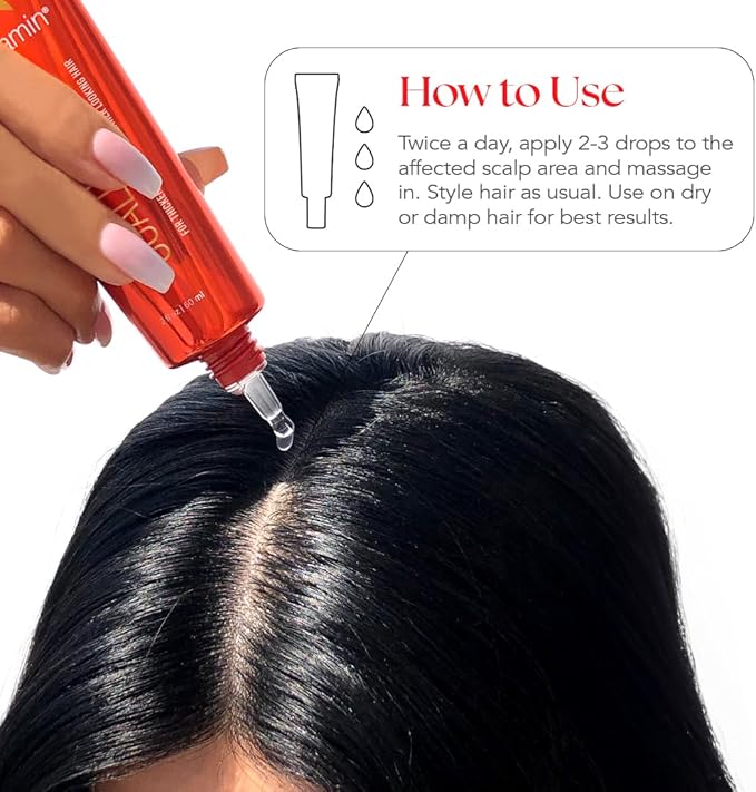 HAIRtamin Advanced Hair & Scalp Serum Pack | All-Natural Vegan Biotin Capsules & Serum Sample for Hair, Skin & Nail Growth