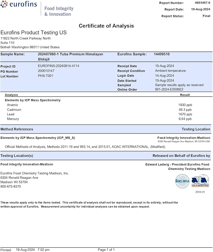 Tuba Pure Himalayan Shilajit Resin - 100% Pure Shilajit Resin for Increase Stamina, Mental Clarity, Cognitive Ability - 30 Gram Shilajit Pure Supplement Sourced from 17,000 Feet Above