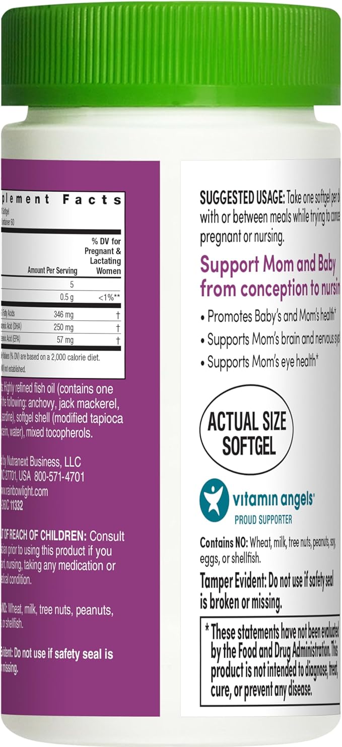 Rainbow Light - Prenatal Dha Smart Essentials, Omega-3 Fatty Acids- 60 Softgels