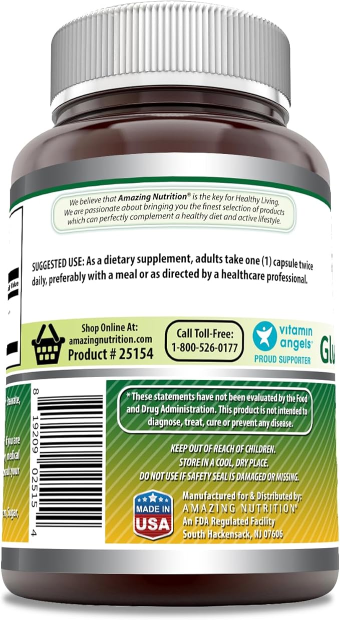Amazing Formulas Glucosamine Sulfate 1000 mg Capsules Supplement | Non-GMO | Gluten Free | Made in USA (240 Count)