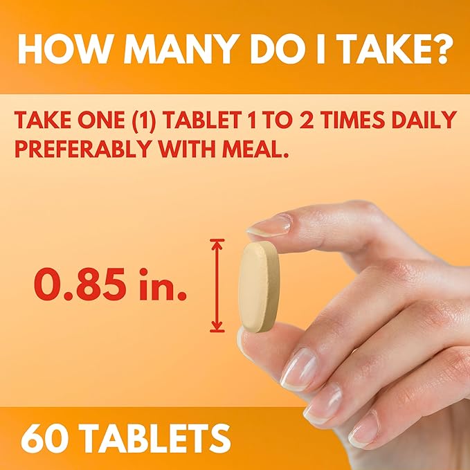 Vitamin C 1000mg with Rose HIPS. Antioxidant Protection, Immune Support. 60 Tablets