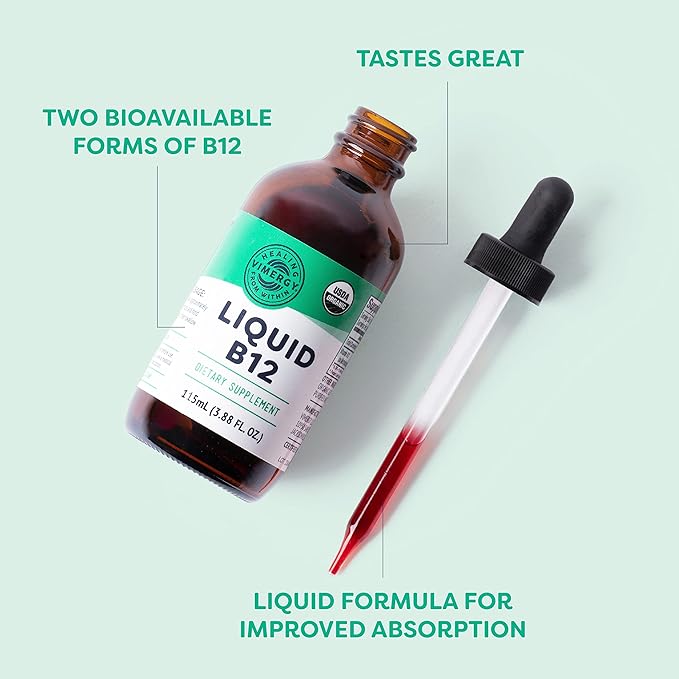 Vimergy Liquid B12 (115 mL) and Liquid B12 Refill (240 mL) - Bundle