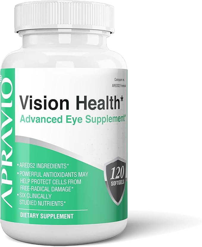 Vision Health Advanced Eye Supplement, AREDS2 Eye Vitamins w/Vitamin C, Vitamin E, Zinc, Copper, Lutein, Zeaxanthin, & Antioxidants for Eye Health & Eye Protection, 120ct