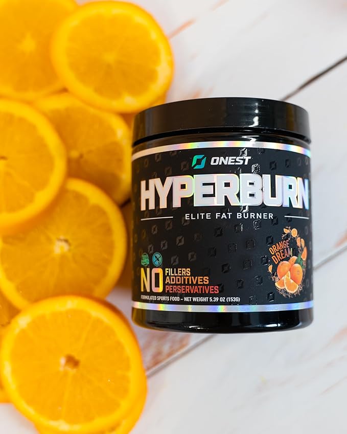 ONEST Hyperburn Fat Burner Powder – 153g (30 Servings), Enhanced Energy Boost & Performance Support Supplement Metabolism Booster & Sports Nutrition Powder for Men and Women