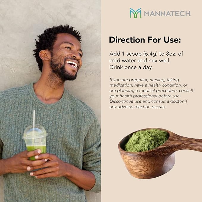 Mannatech Superfood Greens and Reds 192g, (Strawberry-Kiwi) Phytonutrients from Beet Root Powder, Spirulina Powder