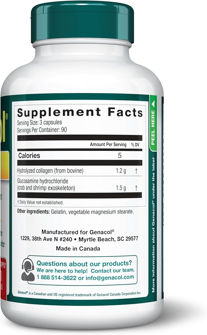 Genacol Glucosamine and Collagen Joint Supplement 270 Capsules