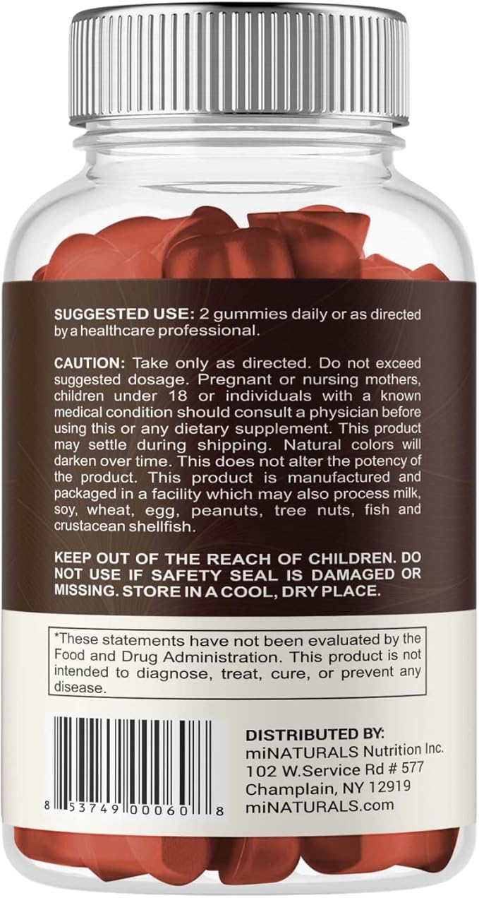 Super Mushroom Gummies for Adults, 10X Mushroom Supplement w/Lions Mane, Supports Brain and Immune System Health, No More Pills & Capsules