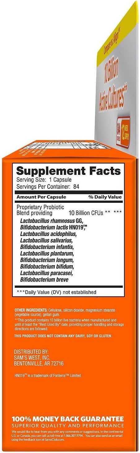 Member's Mark 5x Probiotic Digestive Care Supplement - 2/42ct. Bottles