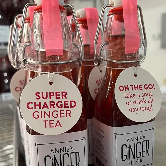Annie's Ginger Elixir, 8.5oz 1-Pack, Pure Natural Organic Ginger Shot, Digestive Cleanse Tonic Boosts Immune Defense, Daily Gut Health and Wellness, Non-GMO Beverage