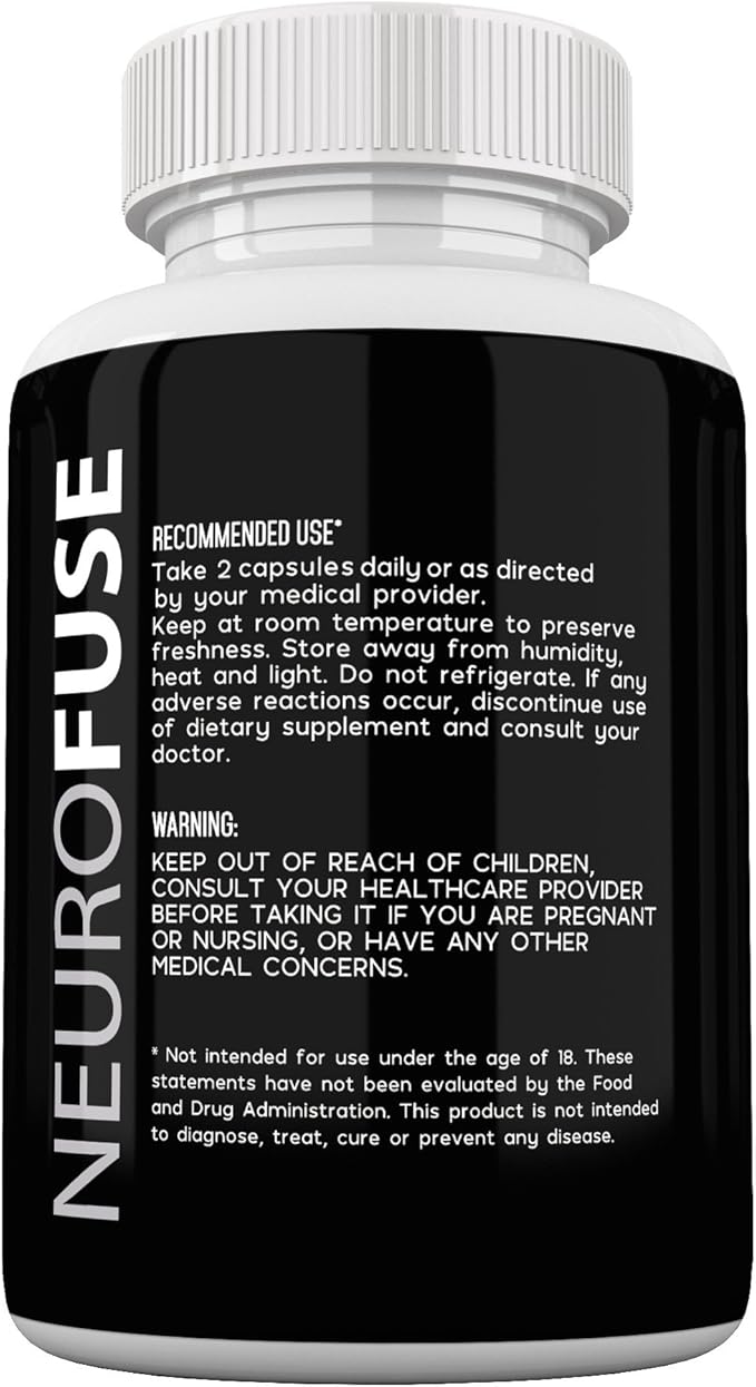 Powerful Focus & Memory Nootropic Pill - Formula Helps Support Memory, Cognitive Function, Focus & Clarity –Reduce Brain Fog & Fatigue
