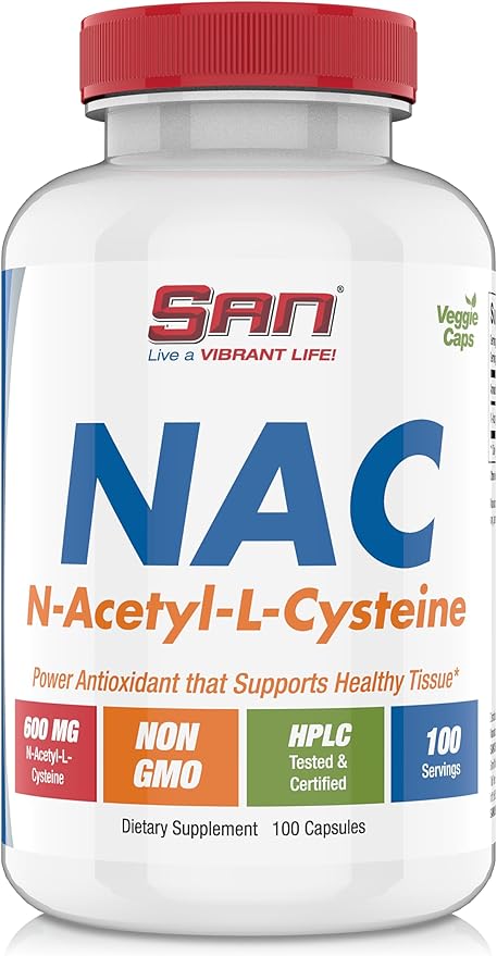 N-Acetyl-L-Cysteine (NAC), Immune, Respiratory, Liver Health, NAC 600 mg, Potent antioxidant Support, Free-radicals, Easy to Absorb, 100 Capsules