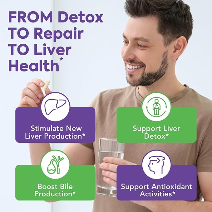 4-in-1 Milk Thistle Complex, 9000 mg Strength, 30X Concentrated Seed Extract, with Dandelion, Choline, Zinc, Fatty Liver Supplements, Liver Support, Non-GMO, 90 Veggie Caps, 3 Month Supply