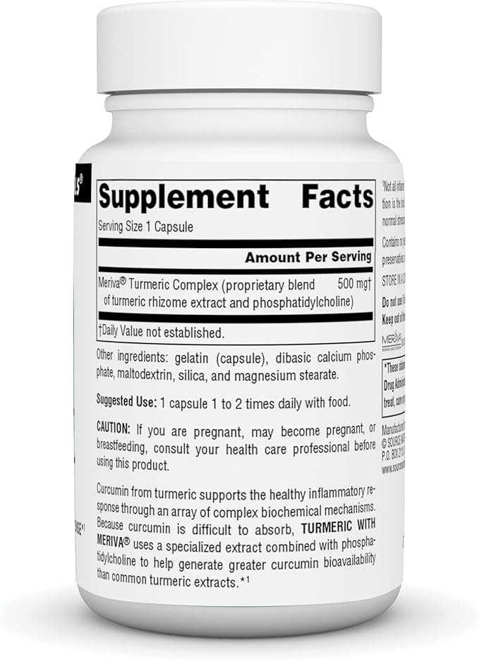 Source Naturals Turmeric with Meriva - 500mg, 30 Capsules