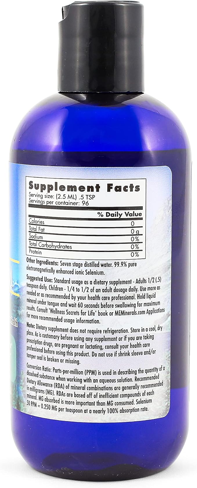 Mother Earth Minerals - Selenium - Promotes Normal Body Growth, Supports Fertility, Encourages Tissue Elasticity, Potent Antioxidant - 8 Ounce 96 Servings