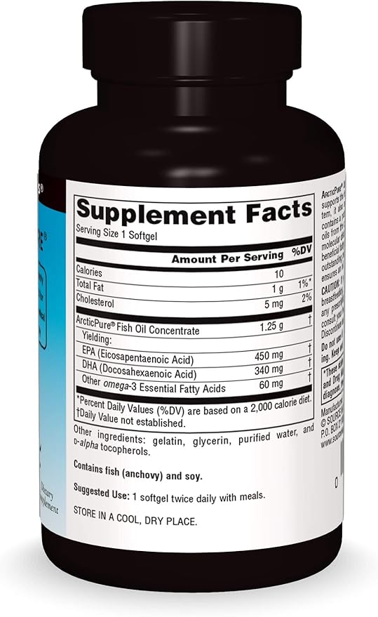 Source Naturals ArcticPure Ultra Potency 850 mg Omega-3 Fish Oil - 30 Softgels