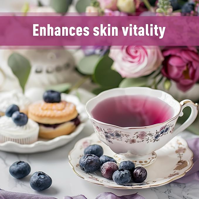 UNLEASH'D ORGANIC Organic Blueberry Juice Powder 16 oz 100% Pure Natural Green Food, Rich in Antioxidants and Vitamins, Aids Digestion and Boosts Immune Function