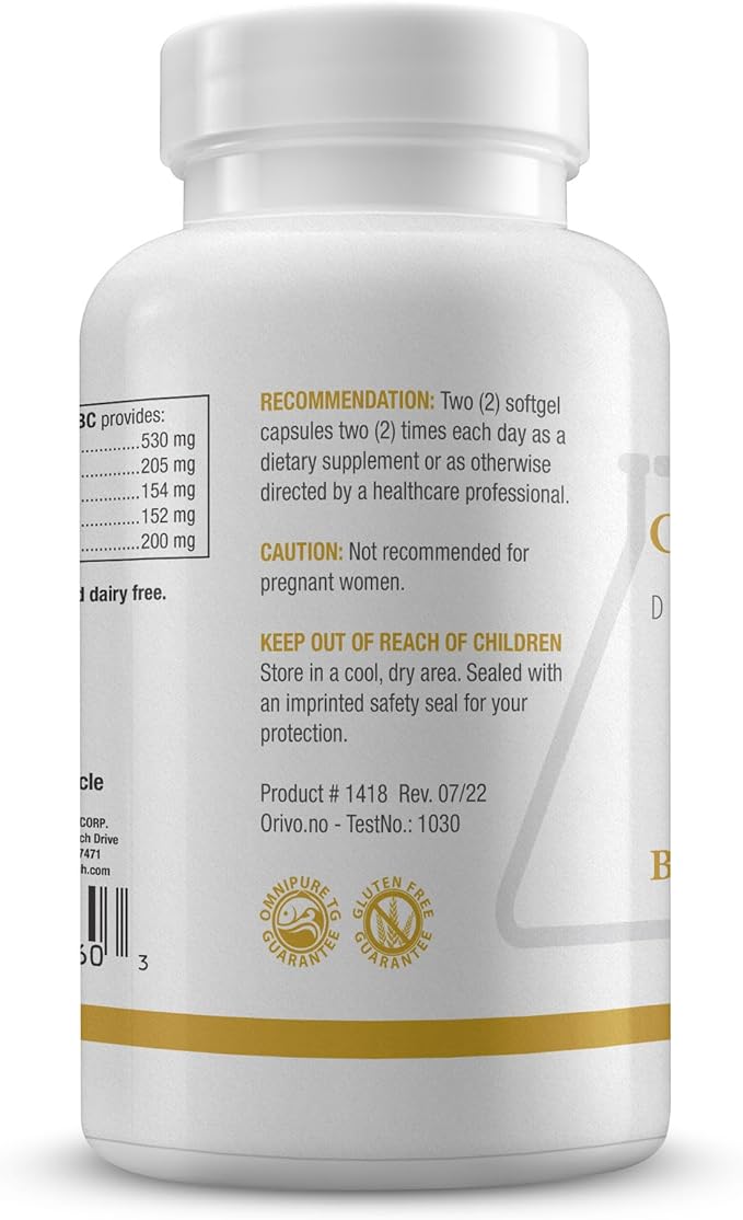 Biotics Research Optimal EFAs - BC, Proprietary Blend of Fish, Flaxseed and Blackcurrant Seed Oils. Balance of Omega3, 6 and 9 Fatty Acids, 120 Softgels