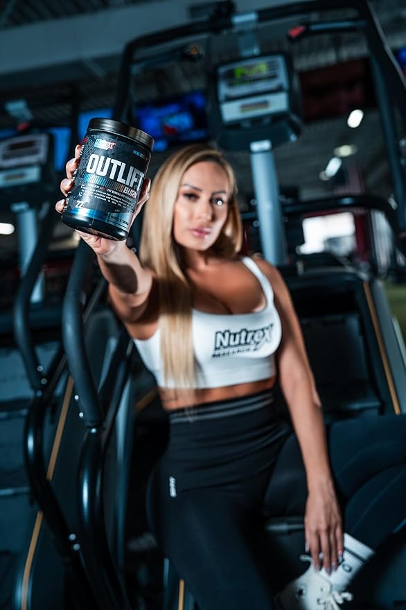 Nutrex Outlift Burn Pre-Workout Supplement for Energy, Focus & Endurance | Metabolyte, L-Citrulline, Beta-Alanine & Caffeine | Thermogenic Formula for Performance (22 Servings, Florida Crush)