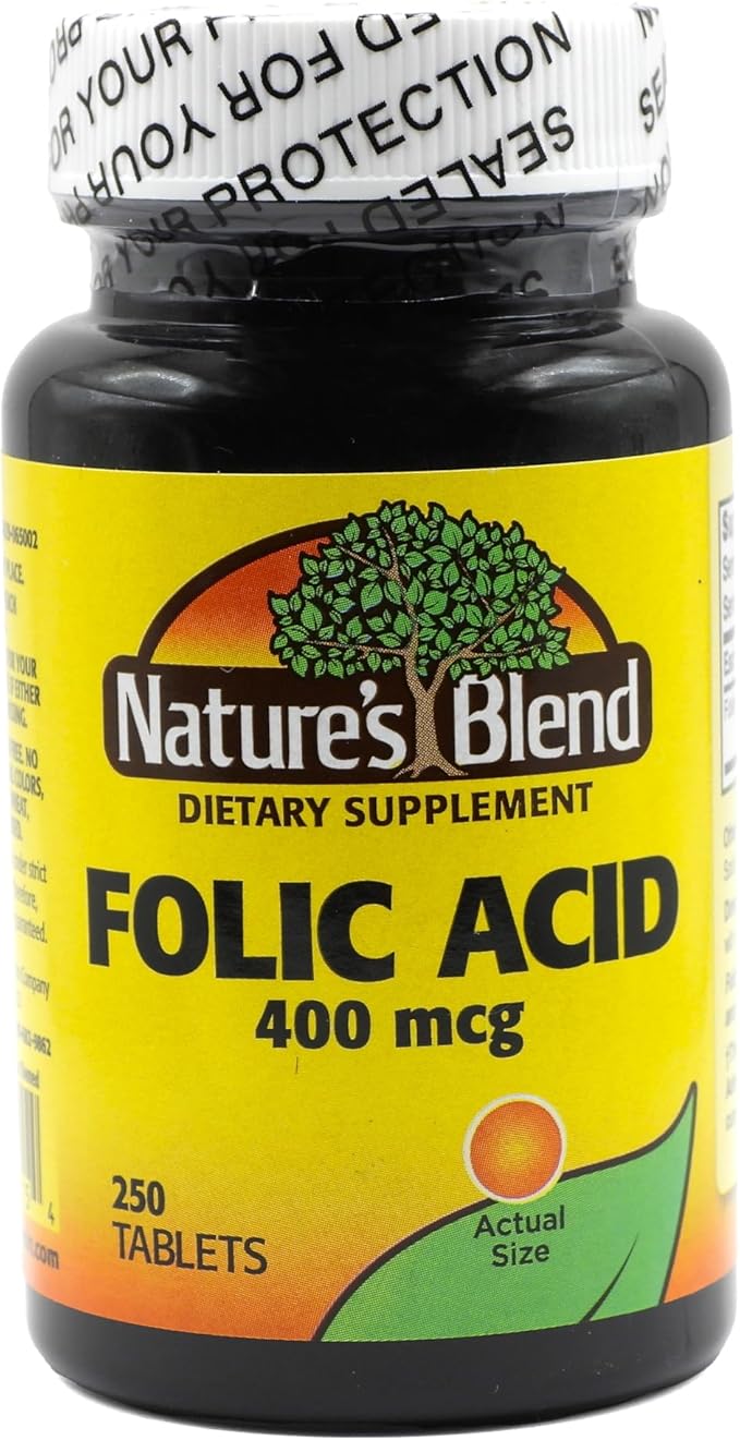 Nature's Blend Folic Acid 400 mcg 400 mcg 250 Tabs