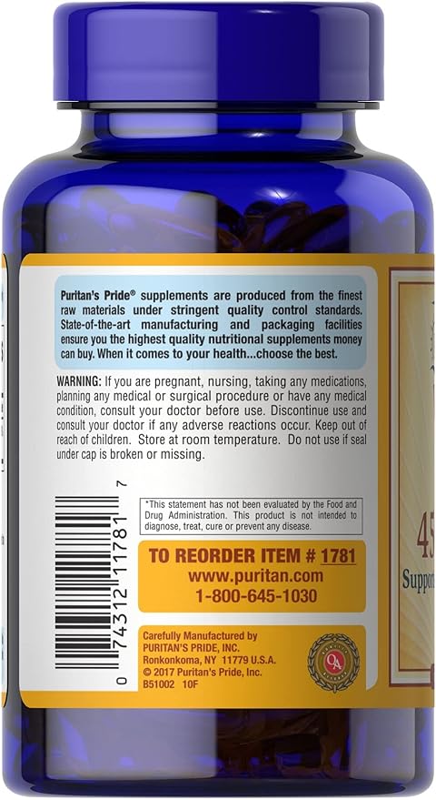 Puritan's Pride Vitamin E-1000 IU 100 SFTGLS