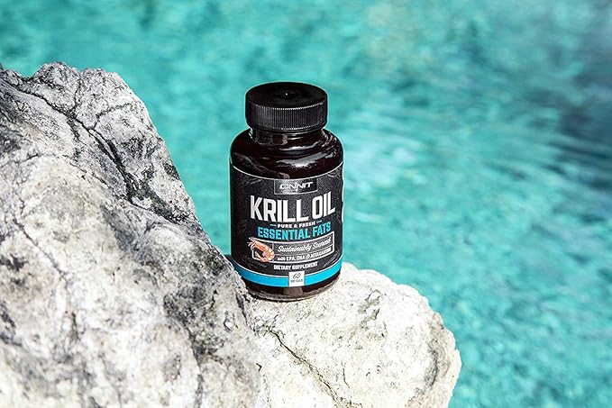 ONNIT Antarctic Krill Oil Soft Gels, Dietary Supplement with Omega-3s, EPA, DHA, Astaxanthin and Phospholipids to Support Coginitive, Cardiovascular and Joint Health, 1000mg Per Serving, 60 Count