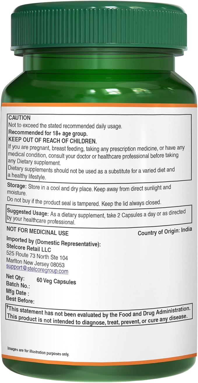 Pure Nutrition Boswellia Serrata Extract 600mg with 65% Boswellic Acids. (Equivalent to 9000mg Boswellia Powder) Non GMO | 60 Veg Caps.