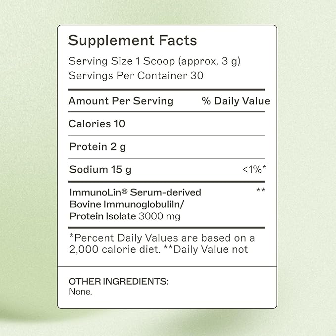 Amy Myers MD Gut ImmunIG - Gut Supplement for Gut Health - Digestive Health Supplement for Immune System Support - Immunoglobulin Powder Aids Healthy Gut Function - 90g (30 Servings)