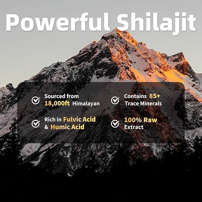 Shilajit for Men & Women with Sea Moss & Ashwagandha,12 in 1 Himalayan Shilajit Supplements Capsules with Coenzyme Q10, Fulvic Acid & Humic Acid, Lion's Mane, Support Energy & Immunity, 120 Counts
