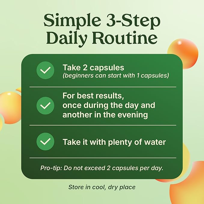 Poop Like a Champion Constipation Relief Capsules - Acai, Psyllium Husk, Ginger Root, Chlorella, Prebiotic Blend, 60 Capsules, Supports Bowel Movement, Promotes Gut Health Supplement