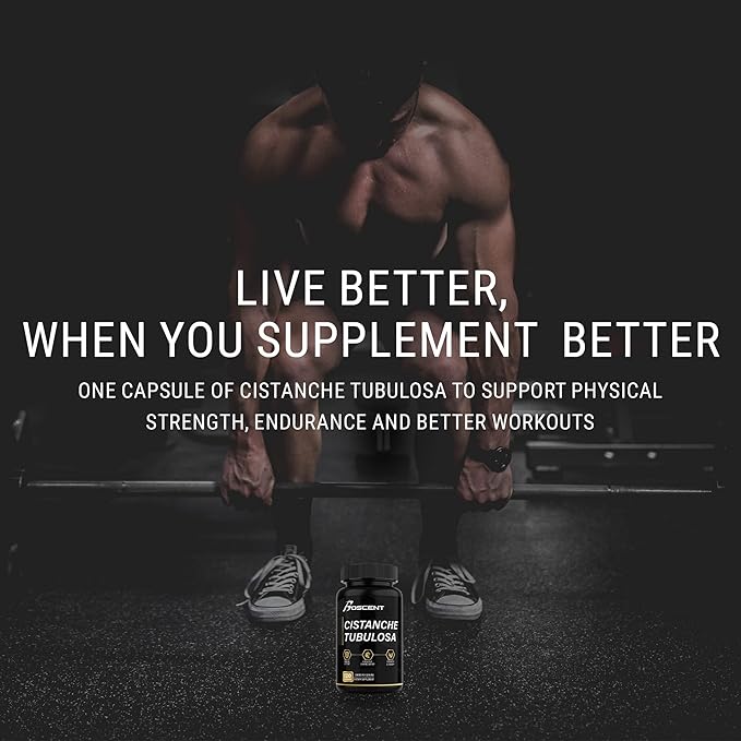 Premium Cistanche Tubulosa Extract 500mg (120 Capsules) - 50% Echinacosides,10% Acteosides - Natural Nootropic for Stamina, Immunity and Memory - No Fillers, Hormone Balance - Strength Booster for Men