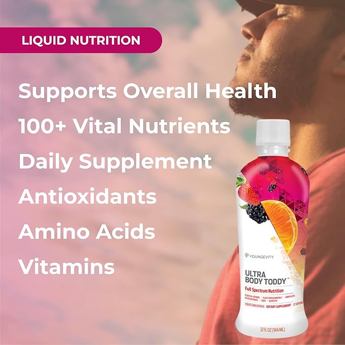 Youngevity Ultra Body Toddy™ - 100+ Nutrient Mega Multi-Vitamin Mineral Supplement for Men and Women - Enhanced Absorption - Phytonutrients - Amino Acids (32 Fl Oz, Pack of 2)