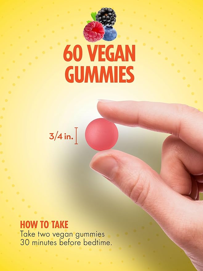 Sundance Melatonin Gummies | 10mg | 60 Count | Mixed Berry Flavor | Vegan, Non-GMO, and Gluten Free Supplement