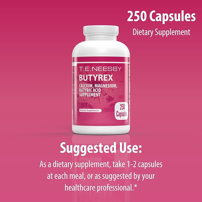 Jigsaw Health Butyrex by T.E.Neesby | Dietary Supplement | 250 Capsules | 125 Servings