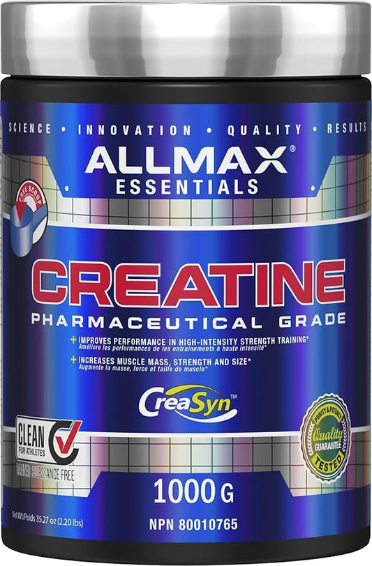 ALLMAX Essentials CREATINE - 400 g Powder - Improves Performance & Training Intensity - Vegan & Gluten Free - 80 Servings
