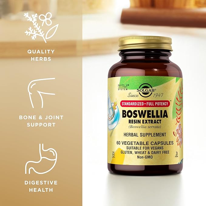 SOLGAR Boswellia Resin Extract Vegetable Caps, 60 CT