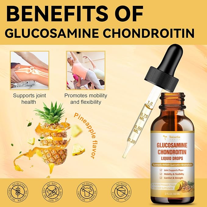 Liquid Vitamin D3 K2 + Glucosamine Chondroitin MSM