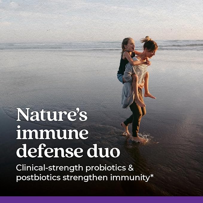 New Chapter All-Flora™ Probiotic Dual Immunity, Clinical-Strength Ingredients - Highly Concentrated Probiotics for Active Immune Support & Gut Health + Immune-Boosting Fermented Postbiotics, 30 ct