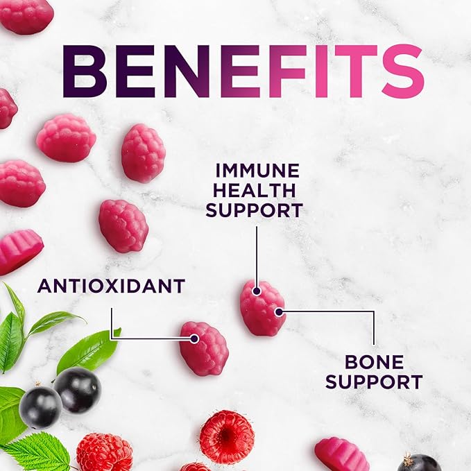 Zinc Gummy for Adults 50mg, Max Strength Bone, Skin Health & Immune Support Gummies, Vegan, Non-GMO & Gluten Free, Immune Health Support, Nature’s Antioxidant Chewable Zinc Vitamins - 120 Gummies