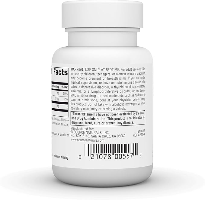 Source Naturals Sleep Science Melatonin, 5 mg - 120 Tablets