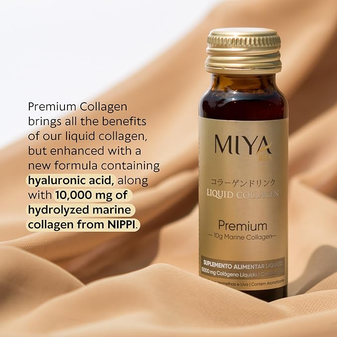 Premium Liquid Collagen for Women | 10,000 mg of Marine Collagen | Red Berries and Grape Flavor | Supports Skin, Hair & Nails | Beauty Supplement | 30 Bottles- One Month Supply