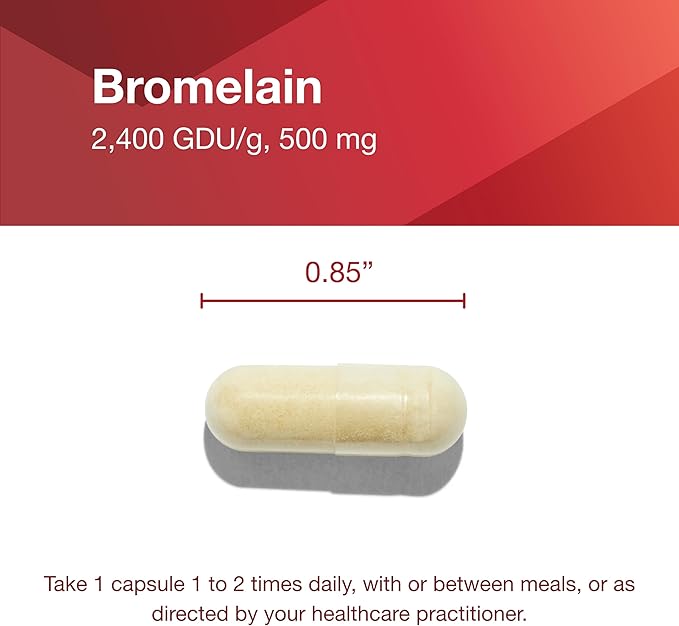 Protocol Bromelain - 500mg Capsules - Protein Digestive Enzyme - Supports Healthy Digestion* - Digestion Supplement - Vegan & Kosher - 90 Veg Capsules