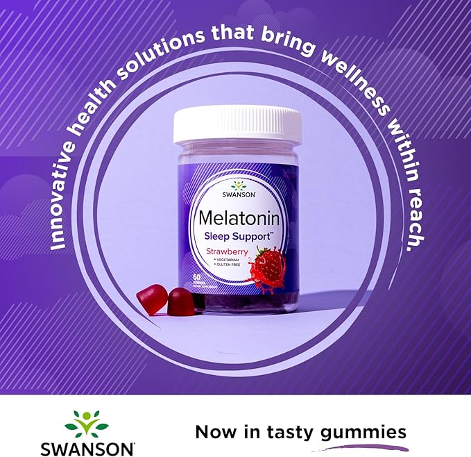 Swanson MELATONIN GMMY STRWBRRY 2.5MG 60GMMY