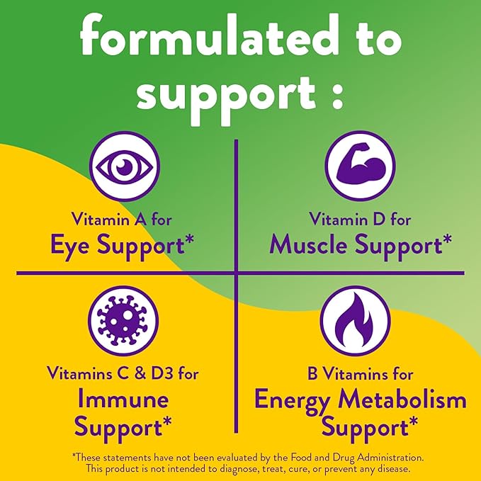 Vitafusion Multi + Energy* Gummy Vitamins, Contains B Vitamins to Provide Energy Metabolism Support*, 90 Count