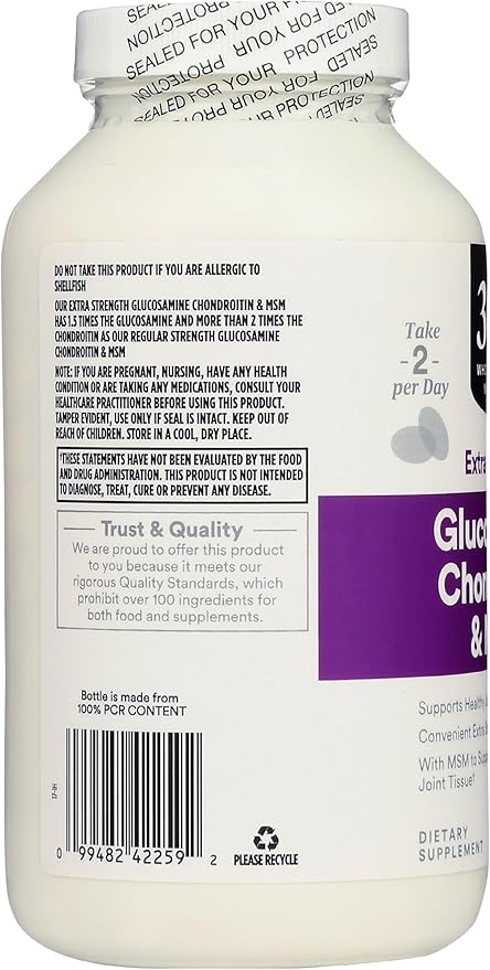 365 by Whole Foods Market, Glucosamine Chondroitin MSM 2X Strength, 240 Tablets