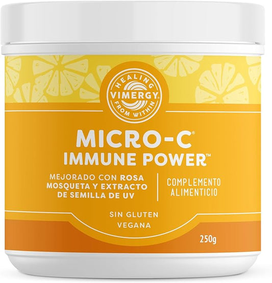 Vimergy Micro-C Immune Power TM *- 250g– 139 Servings – 1000mg/serving – Gentle Form – Antioxidant Phytonutrients – Immune & Nerve Support – Benefits Bone & Cartilage – Gluten-Free – Kosher – Vegan