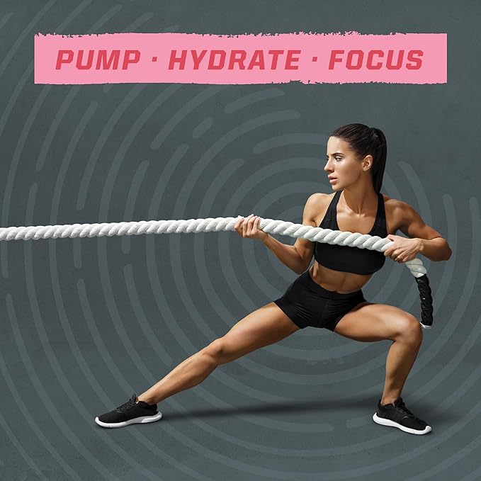 Sunwarrior Pre Workout Powder Energy Drink | Vegan Plant-Based Supplement | Pump, Hydrate, Focus, Endurance, & Strength Builder | Watermelon Flavored 30 Servings | Active Preworkout