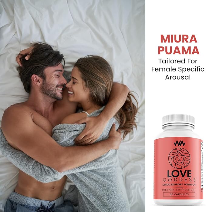 Womens Supplement That Boosts Libido | Enhance Intimacy, Passion and Desire | Miura Puama for Female Specific Arousal | Love Goddess | Vitamin | Warped Wellness