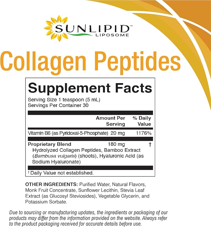 Liposomal Collagen Peptides + Hyaluronic Acid, 150 mL, Liposome